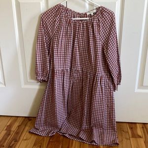 Madewell Gingham Dress NWOT